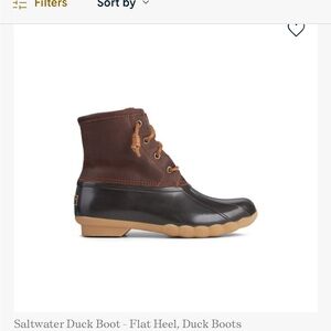 Sperry Saltwater Duck Boot - Brown and Black